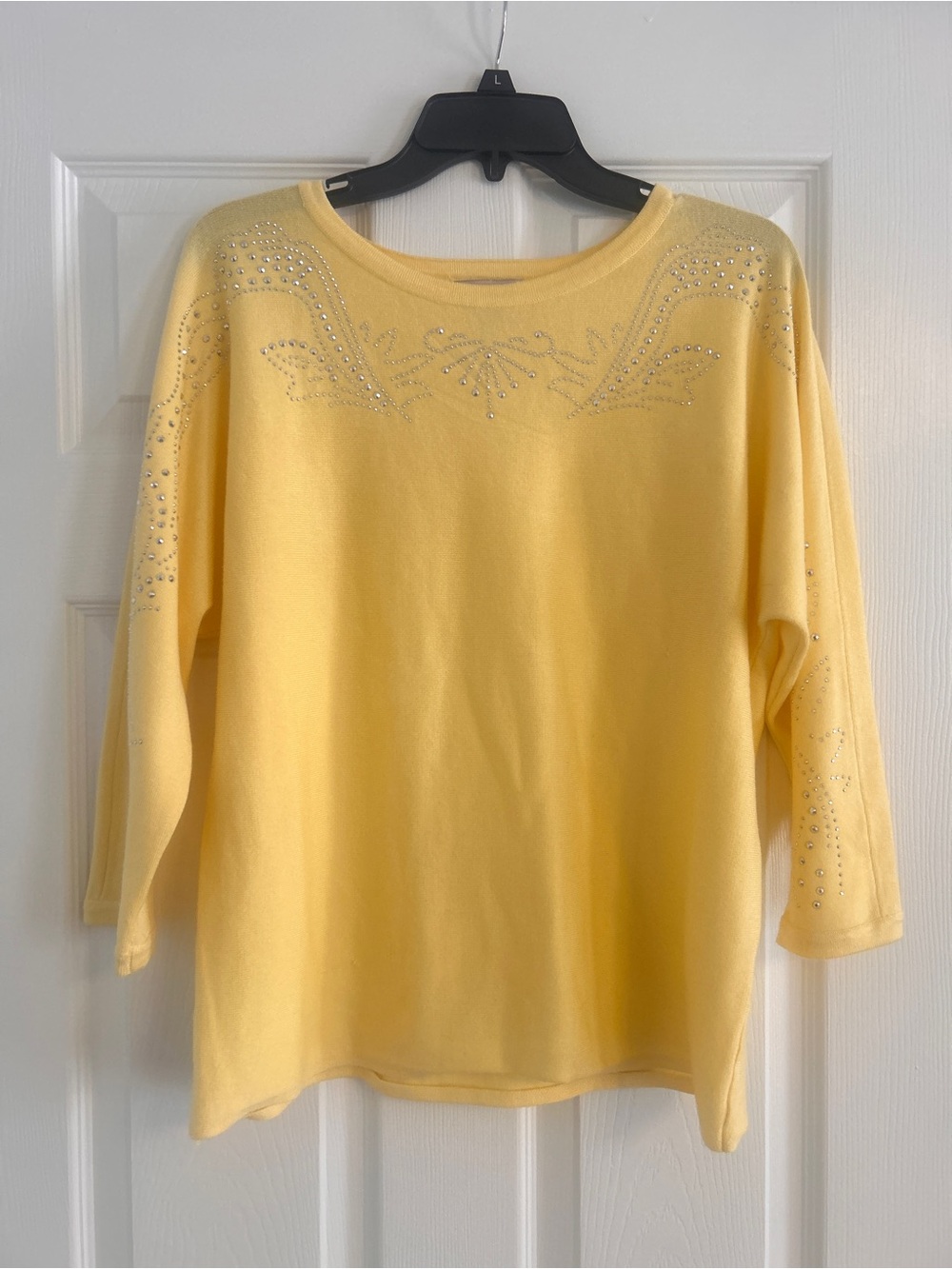 Y2K Yellow Embellished Women's Top